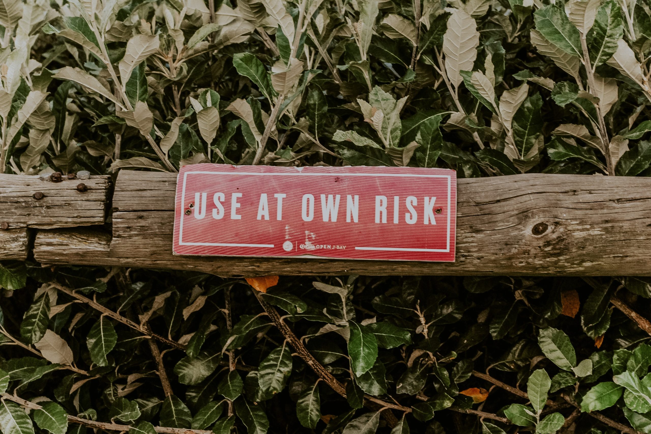 risk tolerance, use at own risk, portfolio risk, manage risk